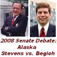  Sen. Ted Stevens (R, incumbent) vs. Mayor Mark Begich (D)