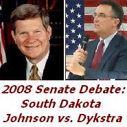  Sen. Tim Johnson (D, incumbent) vs. Joel Dykstra (R)