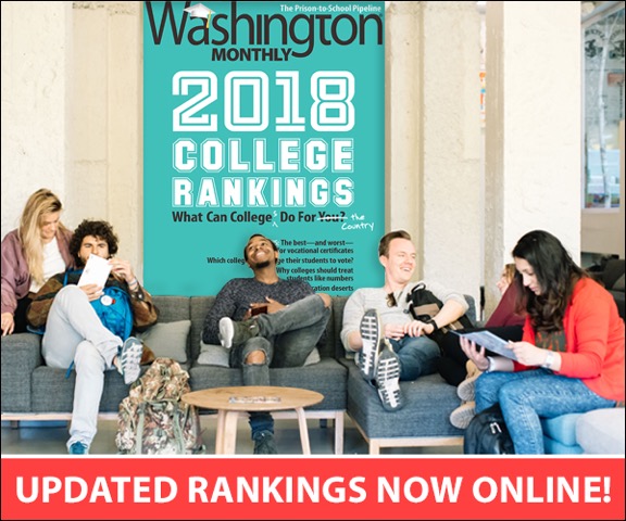 Washington Monthly 2018 College Rankings